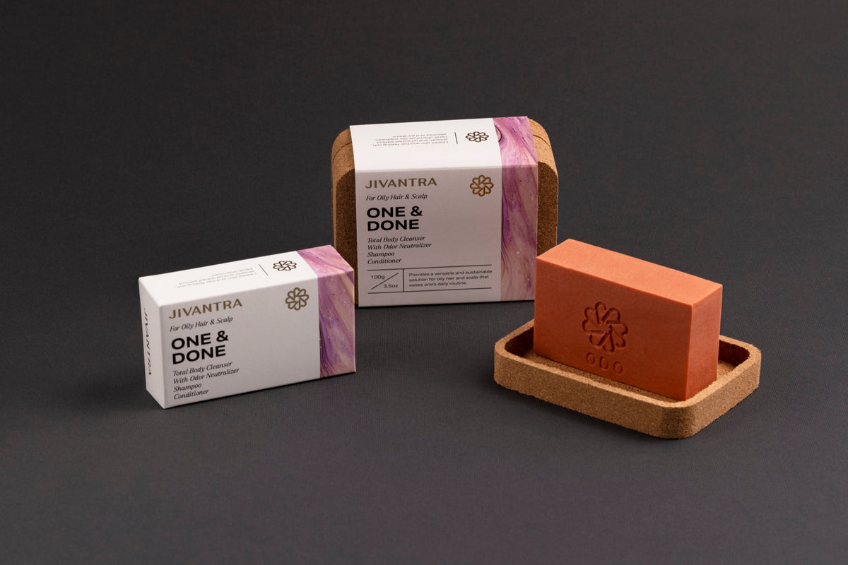 One & Done For Oily Hair & Scalp — odor neutralizing total body cleansing bar