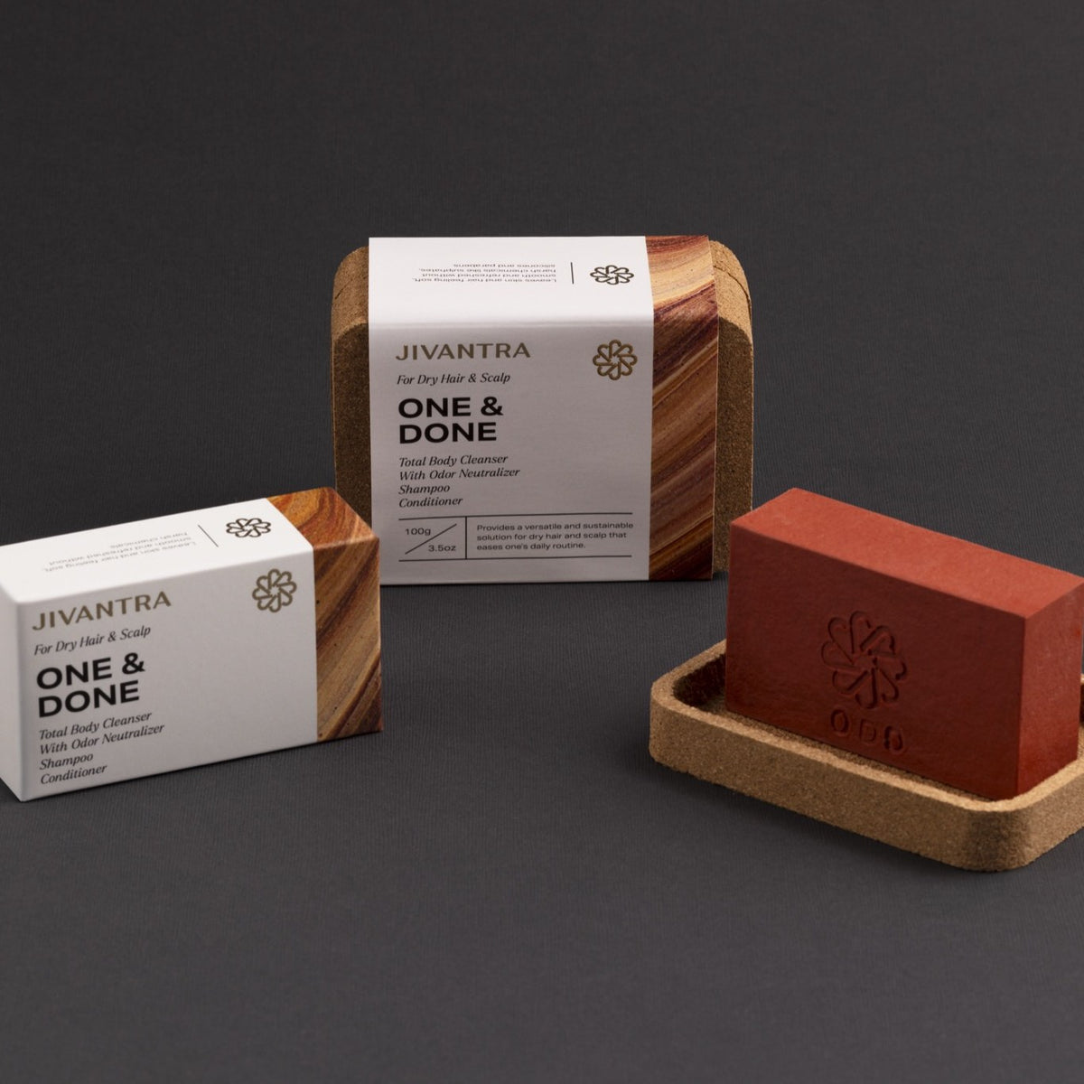 JIVANTRA One & Done For Dry Hair & Scalp odor neutralizing cleansing bar